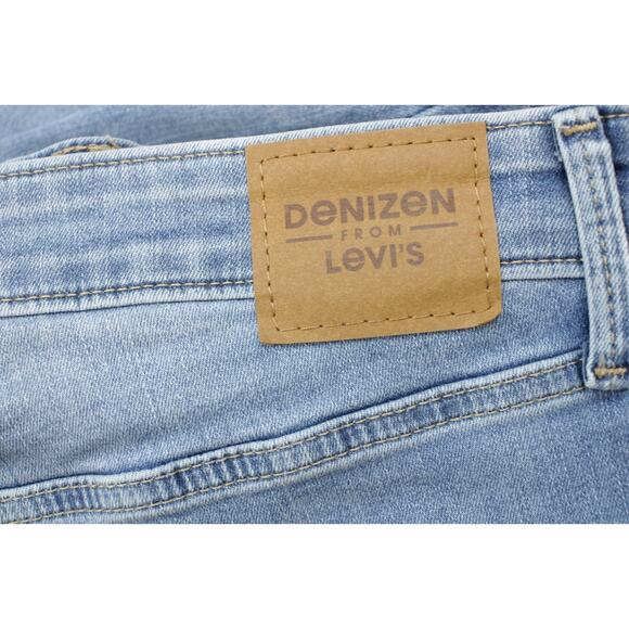 Levis Denizen Jeans Womens 10 (W30) Blue Stretch High Rise Crop Flare Light Wash - Picture 6 of 8